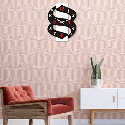 Intra απο ξύλο plywood 3mm-4mm πάχος – ξύλο ρολογιού τοίχου σε σχήμα Number 8 30x30 cm INTRAVECTRY-MY557170