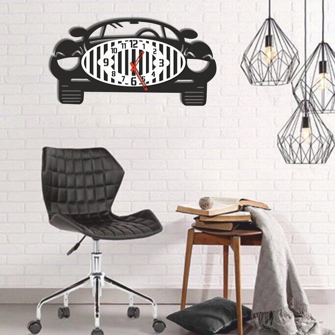 Intra απο ξύλο plywood 3mm-4mm πάχος – ξύλο ρολογιού τοίχου βινυλίου μπροστινό αυτοκίνητο 35x40 cm INTRAVECTRY-MY560732