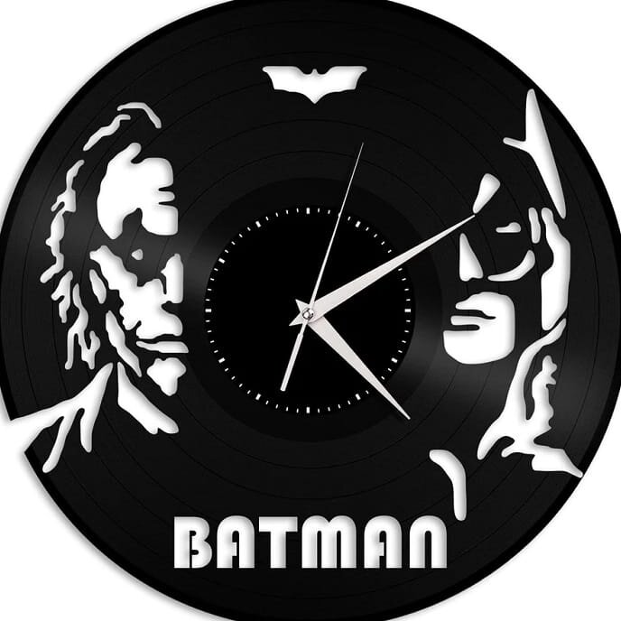 Intra απο ξύλο plywood 3mm-4mm πάχος – ξύλο ρολογιού Batman vs Joker Vinyl 40x40 cm INTRAVECTRY-MY560737
