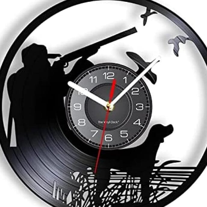 Intra απο ξύλο plywood 3mm-4mm πάχος – ξύλο ρολογιού τοίχου δίσκου Lake Hunting Vinyl 40x40 cm INTRAVECTRY-MY560742