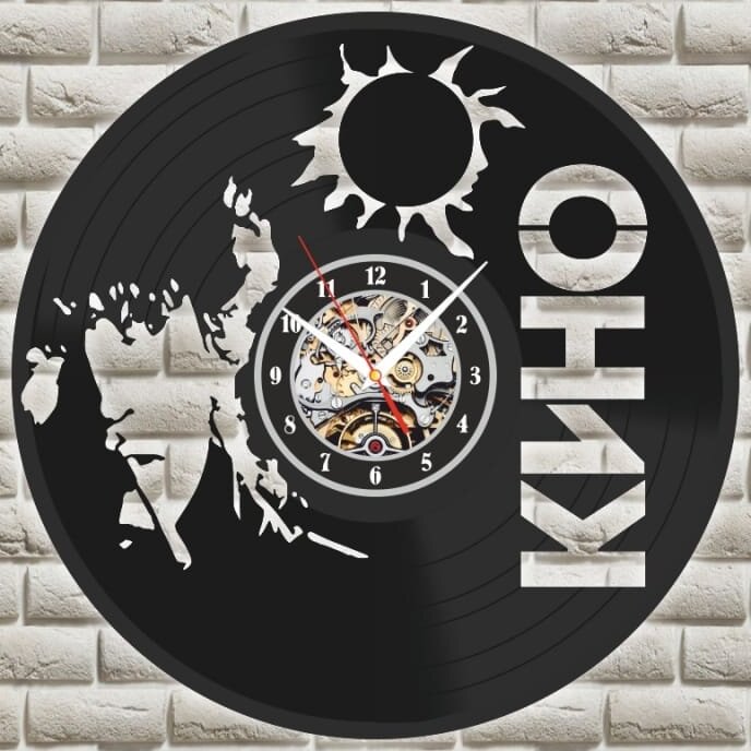 Intra απο ξύλο plywood 3mm-4mm πάχος – ξύλο ρολογιού τοίχου βινυλίου Kino Rock Band 40x40 cm INTRAVECTRY-MY554649