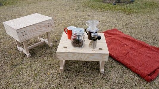 Intra απο ξύλο plywood 3mm-4mm πάχος – Χαμηλό τραπέζι για πικνίκ και λίμα σκαμνιού 45x50 cm INTRAVECTRY-MY554707