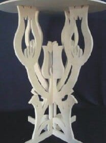 Σετ των 2 Intra απο ξύλο plywood 3mm-4mm πάχος – ξύλο τραπεζιού λουλουδιών Tulip 20x25 cm INTRAVECTRY-MY554722