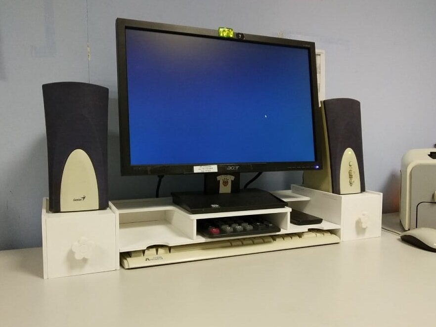 Σετ των 2 Intra απο ξύλο plywood 3mm-4mm πάχος – ξύλο Επιτραπέζιου Βάσης Οθόνης Υπολογιστή Riser 50x60 cm INTRAVECTRY-MY554766