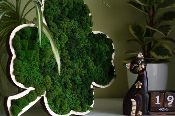 Intra απο ξύλο plywood 3mm-4mm πάχος – ξύλο Clover Wood Shape Craft for Home Decor 20x20 cm INTRAVECTRY-MY557201