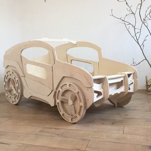 Intra απο ξύλο plywood 3mm-4mm πάχος – ξύλο κρεβατιού Jeep για παιδιά 40x40 cm INTRAVECTRY-MY554864