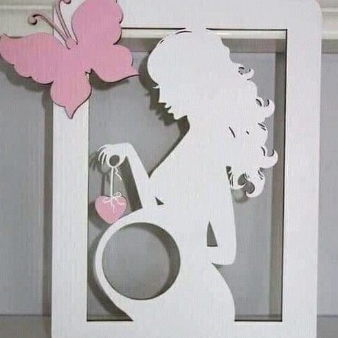 Intra απο ξύλο plywood 3mm-4mm πάχος – ξύλο κορνίζας φωτογραφιών υπερήχων μωρού 40x45 cm INTRAVECTRY-MY555010