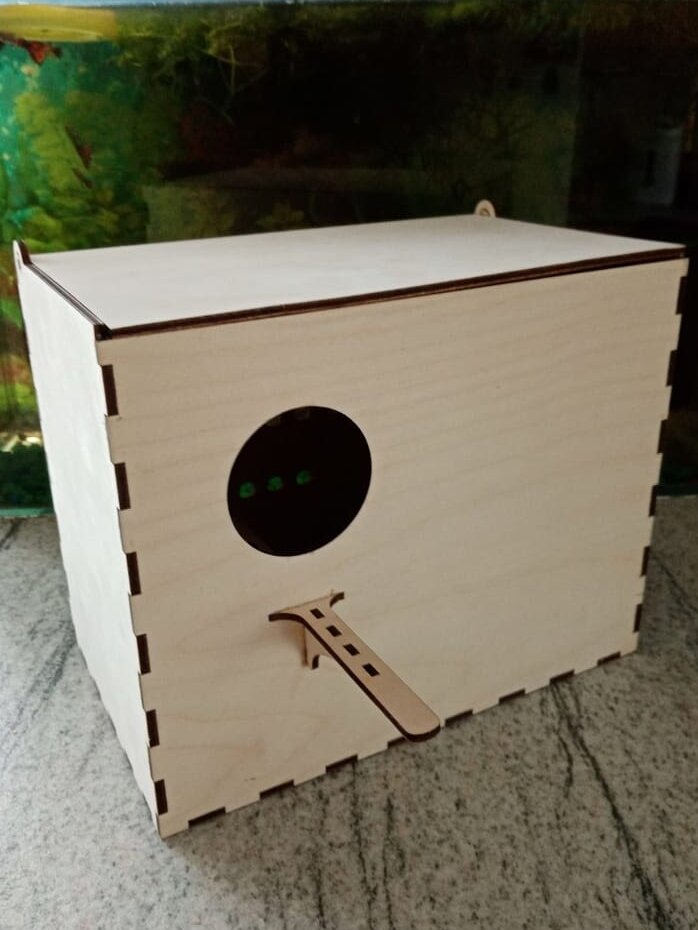 Intra απο ξύλο plywood 3mm-4mm πάχος – ξύλο Κουτιού αναπαραγωγής Budgie Bird 40x40 cm INTRAVECTRY-MY555082