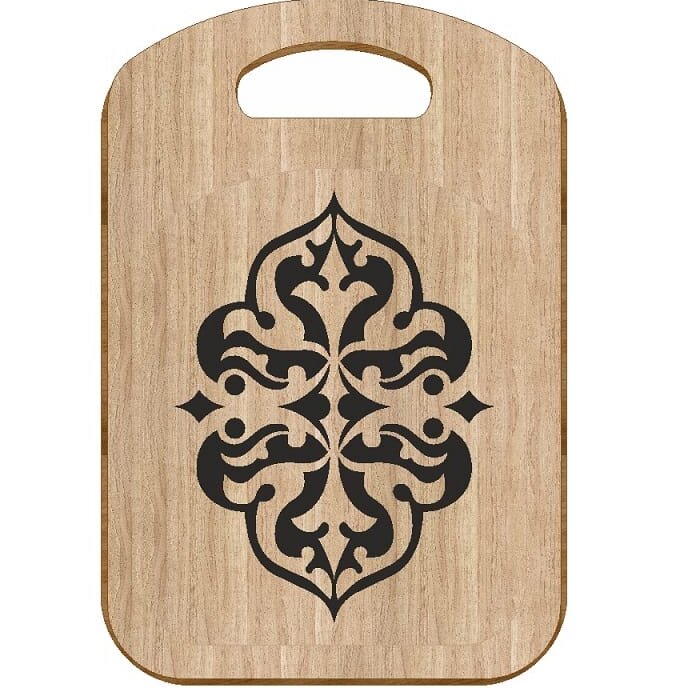 Intra απο ξύλο plywood 3mm-4mm πάχος – Σανίδα κοπής με ξύλο λαβής 30x35 cm INTRAVECTRY-MY555096