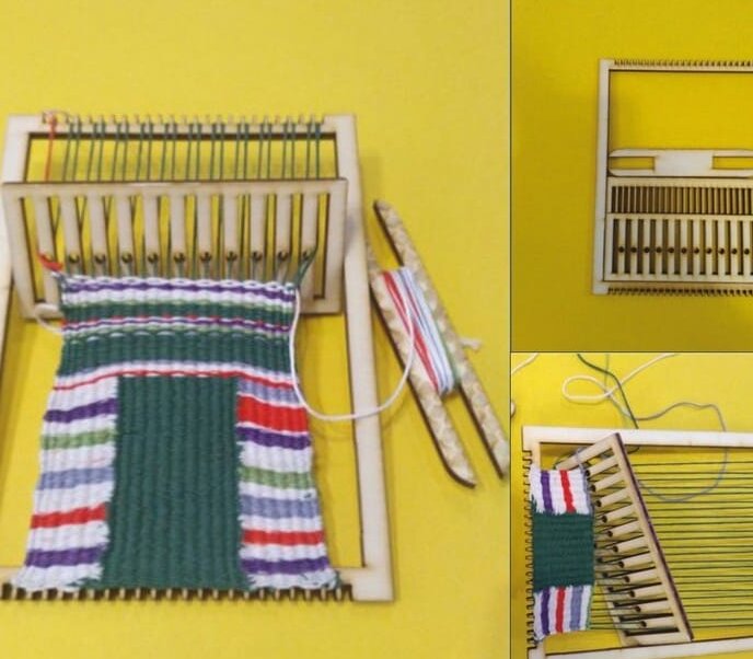 Intra απο ξύλο plywood 3mm-4mm πάχος – ξύλο Ξύλινου πλαισίου αργαλειού πολυτεχνίας 20x25 cm INTRAVECTRY-MY561535