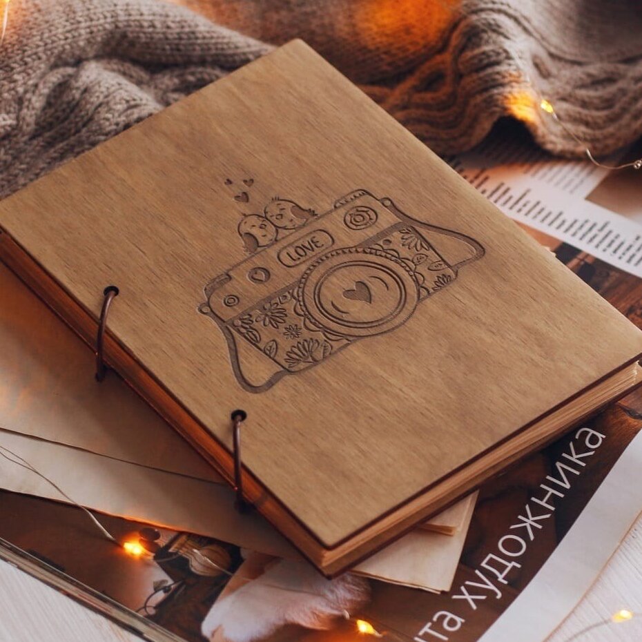 Intra απο ξύλο plywood 3mm-4mm πάχος – Χαρακτική κάμερας σε ξύλο άλμπουμ φωτογραφιών 20x20 cm INTRAVECTRY-MY561377