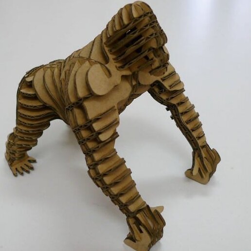 Intra απο ξύλο plywood 3mm-4mm πάχος – Gorilla 3D Ξύλινο ξύλο παζλ 25x30 cm INTRAVECTRY-MY561254