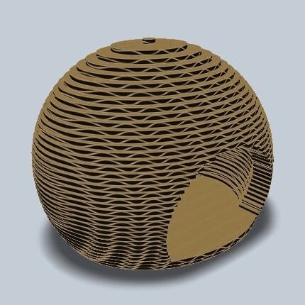 Intra απο ξύλο plywood 3mm-4mm πάχος – ξύλο κυματοειδούς χαρτονιού Cat House 30x35 cm INTRAVECTRY-MY555196