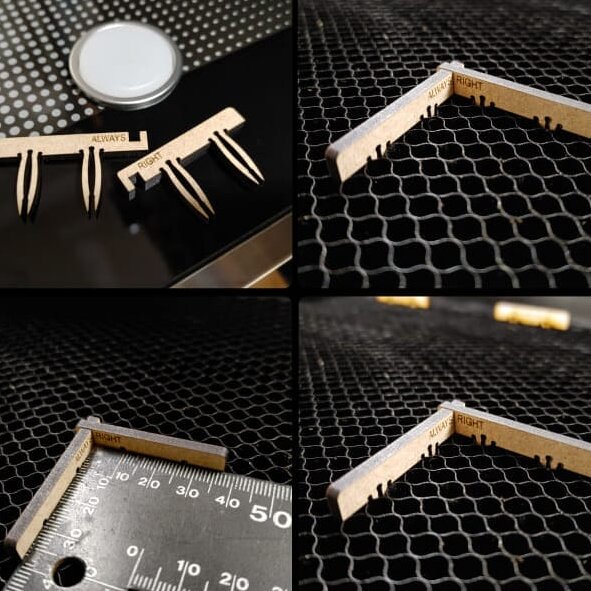 Intra απο ξύλο plywood 3mm-4mm πάχος – Πάντα σωστές καρφίτσες κηρήθρας για τη διασφάλιση ενός ξύλου διάταξης με σωστή γωνία 30x35 cm INTRAVECTRY-MY555476