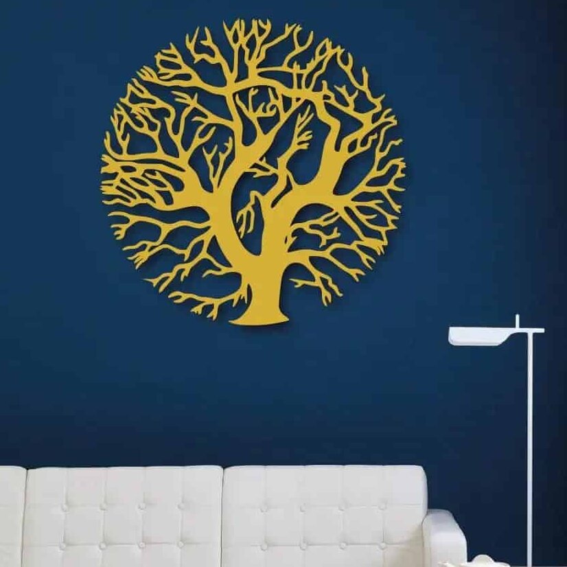 Intra απο ξύλο plywood 3mm-4mm πάχος – Circle Bare Tree Art Wall Art for Home Decor File 15x20 cm INTRAVECTRY-MY557260