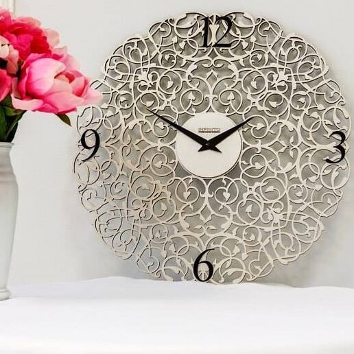 Intra απο ξύλο plywood 3mm-4mm πάχος – ξύλο μοτίβου ρολογιού Fretwork 30x30 cm INTRAVECTRY-MY557264