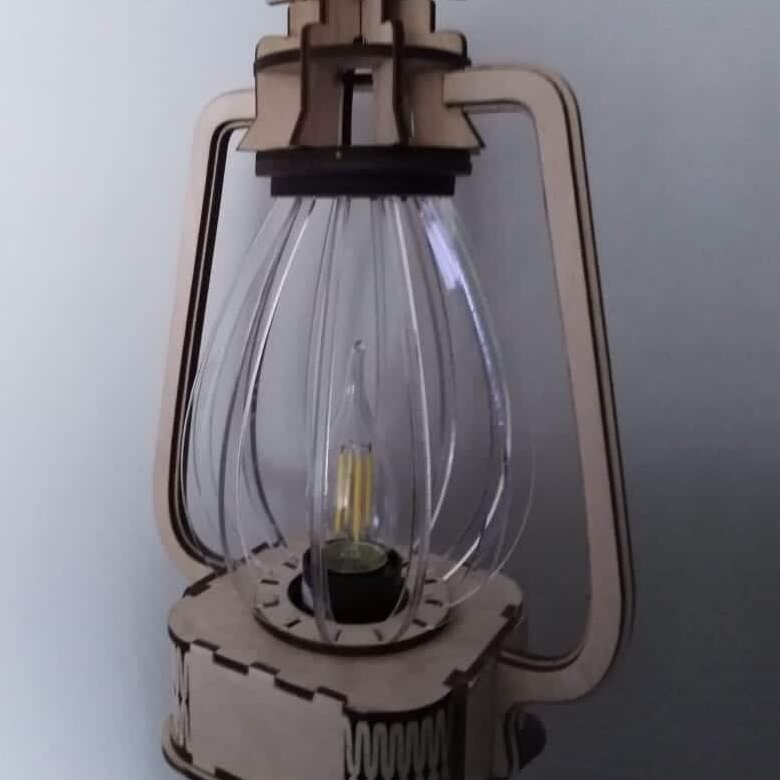 Intra απο ξύλο plywood 3mm-4mm πάχος – ξύλο Ξύλινο Φωτιστικό Κλασικό Φωτιστικό λαδιού 40x45 cm INTRAVECTRY-MY557989