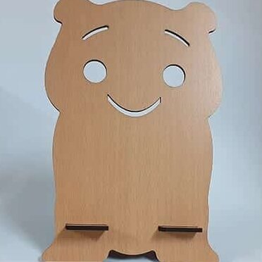 Σετ των 2 Intra απο ξύλο plywood 3mm-4mm πάχος – Χαριτωμένο Bear Ξύλινο ξύλο βάσης θήκης κινητού τηλεφώνου 45x50 cm INTRAVECTRY-MY558517