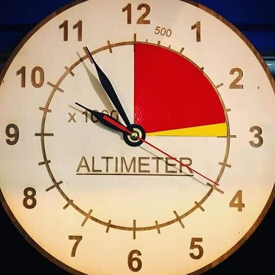 Intra απο ξύλο plywood 3mm-4mm πάχος – ξύλο ρολογιού τοίχου από ξύλο Altimeter 30x35 cm INTRAVECTRY-MY561118