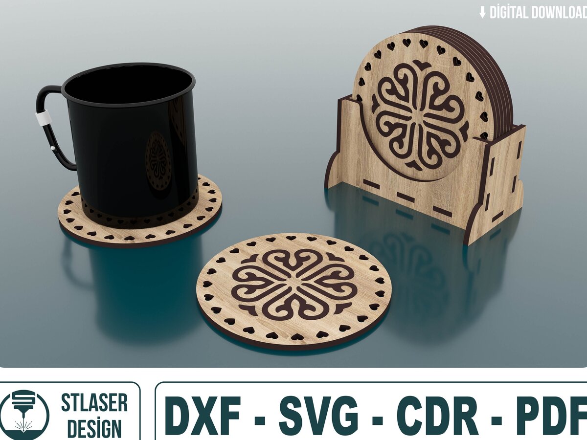 Σετ των 2 Intra απο ξύλο plywood 3mm-4mm πάχος Boxed Grill Trivet Coaster Templates Δίασταση 15x15 cm INTRAFABR-48686080