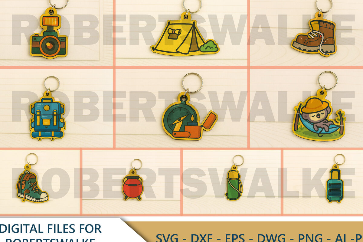 Σετ των 3 Intra απο ξύλο plywood 3mm-4mm πάχος Camping Cut  Δίασταση 3x3 cm INTRAFABR-123666298