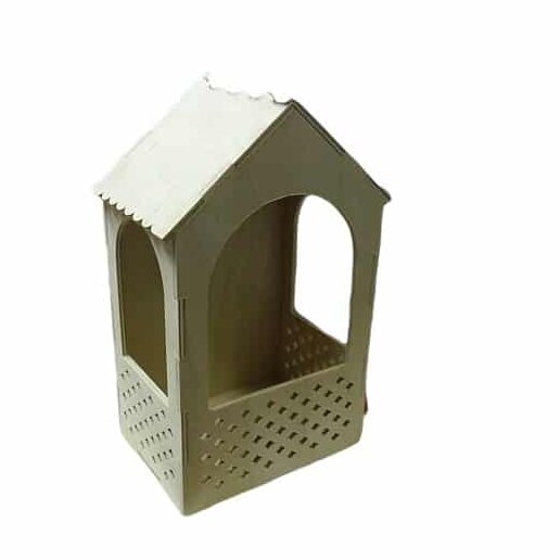 Σετ των 2 Intra απο ξύλο plywood 3mm-4mm πάχος – ξύλο προτύπου Bird Feeding Arbor 15x15 cm INTRAVECTRY-MY556024