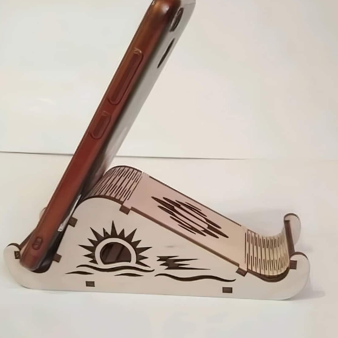 Σετ των 2 Intra απο ξύλο plywood 3mm-4mm πάχος – ξύλο βάσης θήκης κινητού τηλεφώνου και tablet Living Hinge 40x40 cm INTRAVECTRY-MY556030