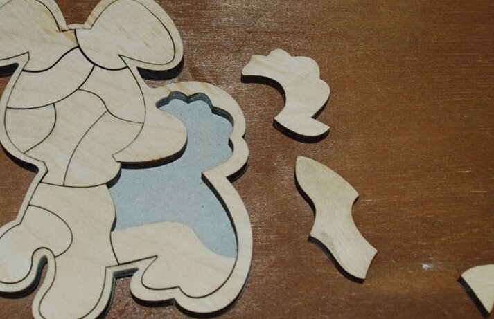 Σετ των 2 Intra απο ξύλο plywood 3mm-4mm πάχος – ξύλο Παιχνιδιού Ξύλινου Ζώου Παζλ 50x60 cm INTRAVECTRY-MY558690