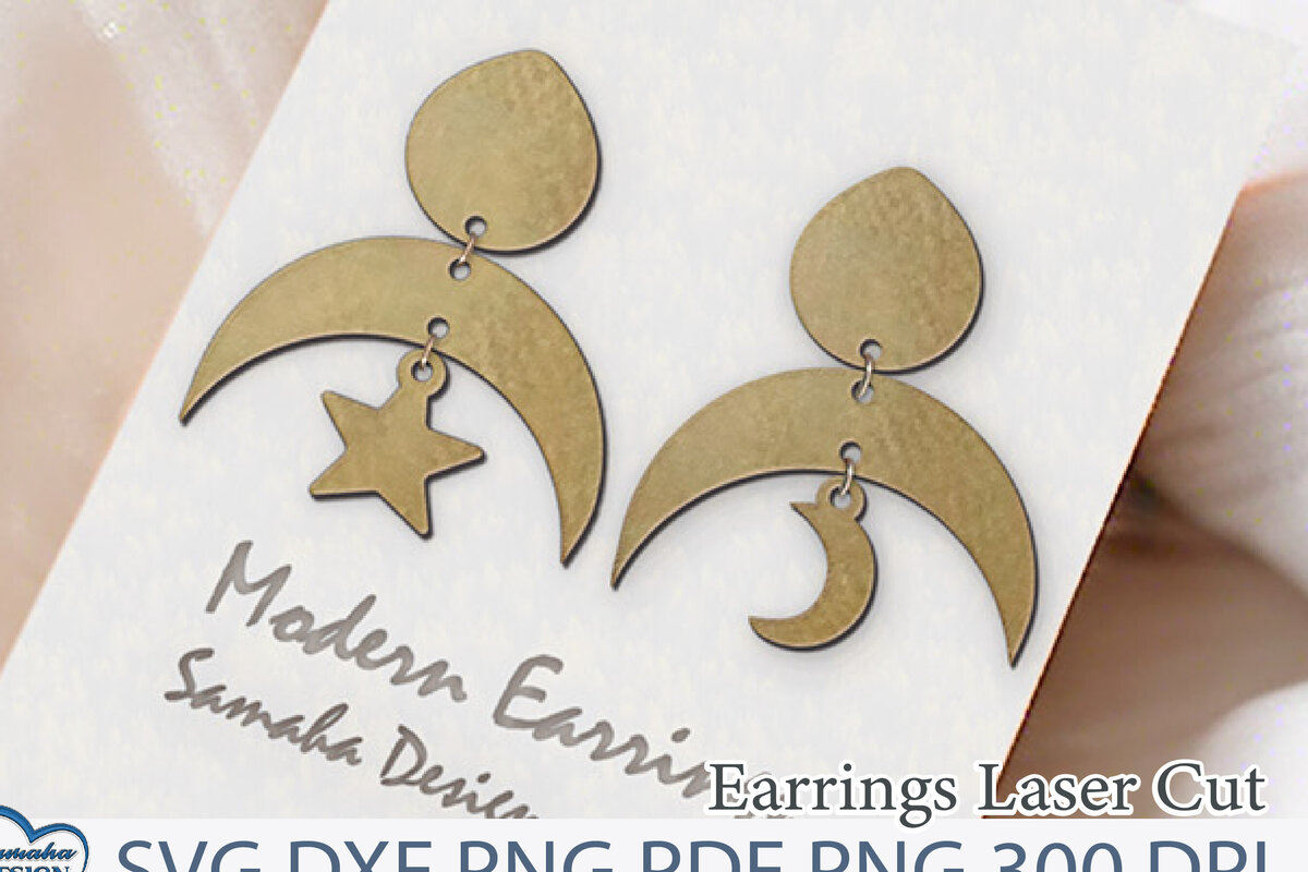 Σετ των 3 Intra απο ξύλο plywood 3mm-4mm πάχος Ουράνια Σκουλαρίκια Κοπή . Δίασταση 4x4 cm INTRAFABR-114164529