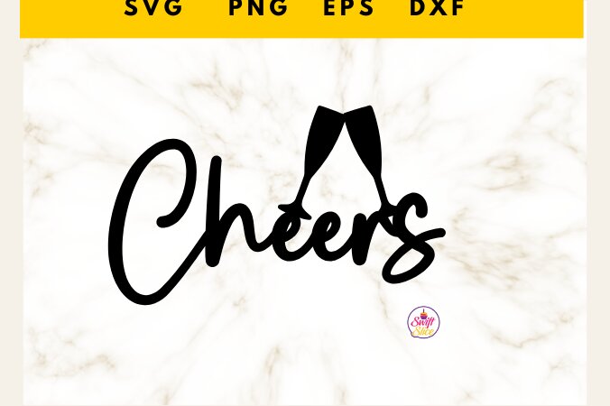 Σετ των 2 Intra απο ξύλο plywood 3mm-4mm πάχος Cheers with Champagne Flute Cake Topper Δίασταση 15x15 cm INTRAFABR-78880162