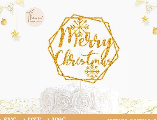 Σετ των 2 Intra απο ξύλο plywood 3mm-4mm πάχος Χριστουγεννιάτικο Cake Topper Δίασταση 15x15 cm INTRAFABR-42115321