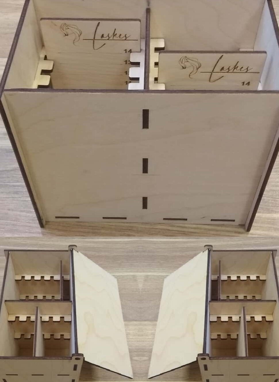 Intra απο ξύλο plywood 3mm-4mm πάχος – Κουτί συσκευασίας βλεφαρίδων Δύο σειρές Λίμα 150x75cm 20x20 cm INTRAVECTRY-MY561448