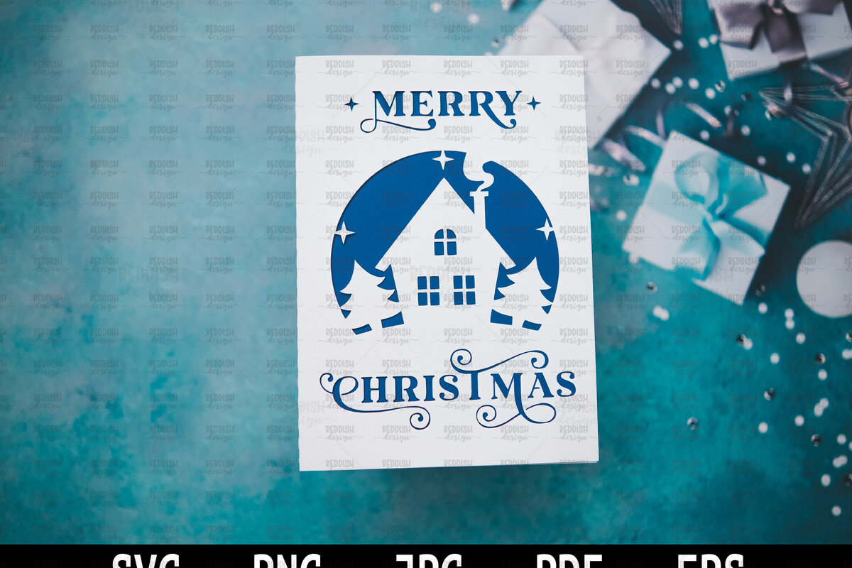 Σετ των 2 Intra απο ξύλο plywood 3mm-4mm πάχος Πρότυπο ευχετήριας κάρτας Χριστουγέννων Δίασταση 15x15 cm INTRAFABR-107961749