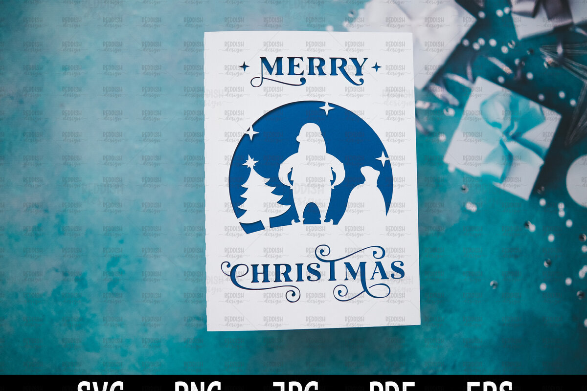 Σετ των 3 Intra απο ξύλο plywood 3mm-4mm πάχος Πρότυπο ευχετήριας κάρτας Χριστουγέννων Δίασταση 15x15 cm INTRAFABR-107961802