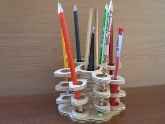 Σετ των 2 Intra απο ξύλο plywood 3mm-4mm πάχος – ξύλο πολλαπλών επιπέδων μολυβιού Fidget Spinner 30x30 cm INTRAVECTRY-MY556280