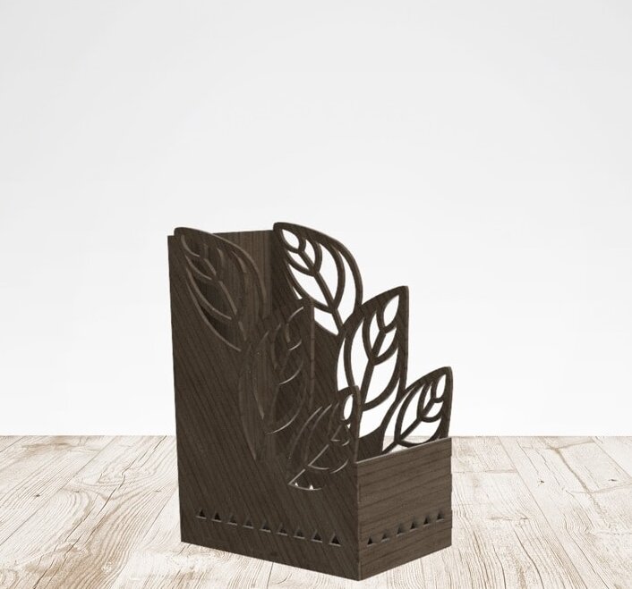 Σετ των 2 Intra απο ξύλο plywood 3mm-4mm πάχος – ξύλο Στυλό και Βούρτσα Φύλλων 15x20 cm INTRAVECTRY-MY558473