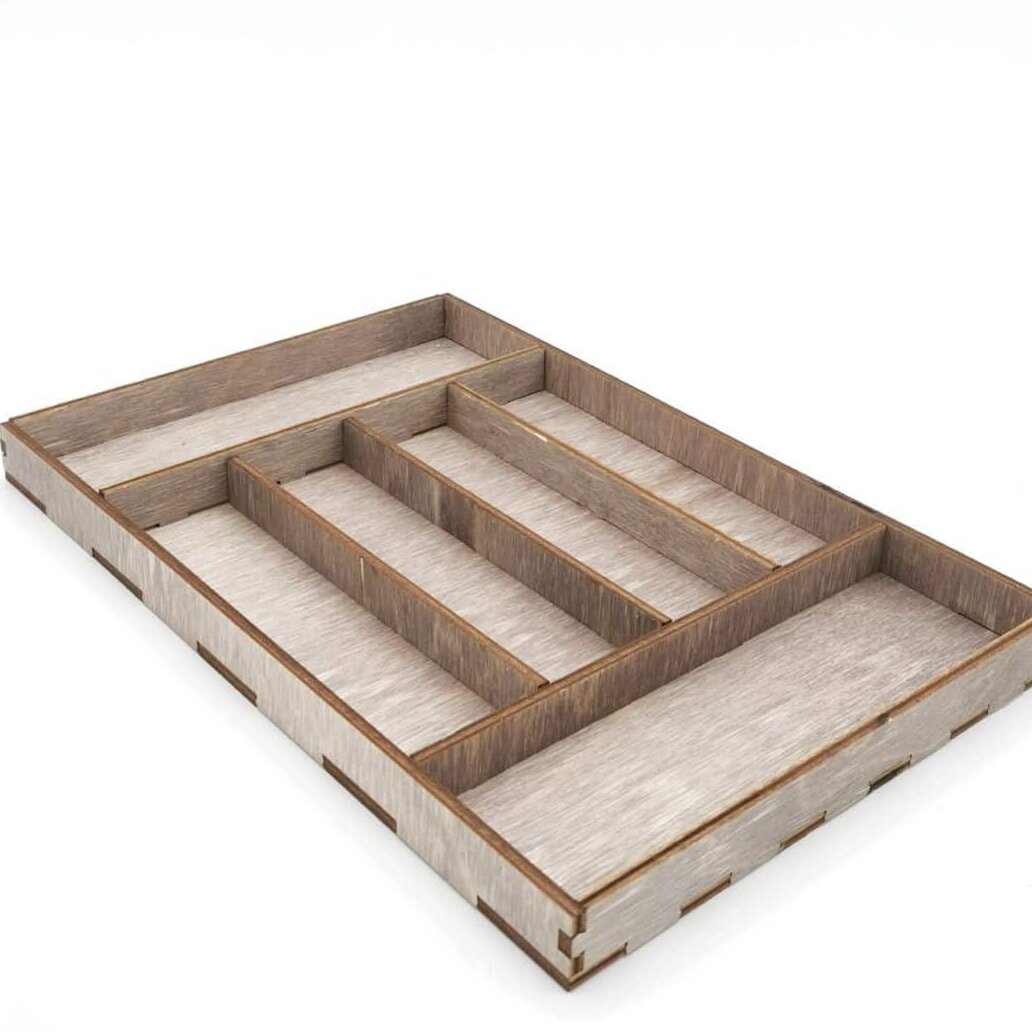 Intra απο ξύλο plywood 3mm-4mm πάχος – Rectangle Divided Serving Tray File 45x50 cm INTRAVECTRY-MY556329