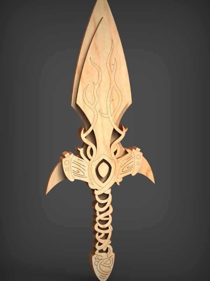 Intra απο ξύλο plywood 3mm-4mm πάχος – Ξύλινο ξύλο σπαθιού 40x45 cm INTRAVECTRY-MY556363