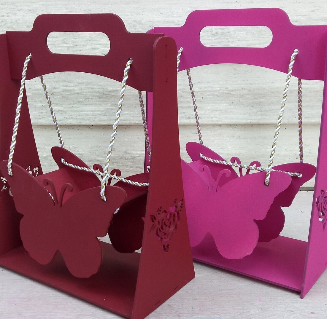 Intra απο ξύλο plywood 3mm-4mm πάχος – Κούνια πεταλούδας 40x40 cm INTRAVECTRY-MY556598