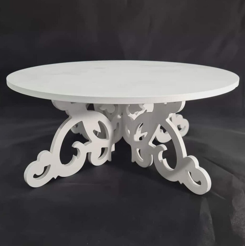 Σετ των 2 Intra απο ξύλο plywood 3mm-4mm πάχος – Στάση τούρτας με μοτίβο για γάμο 45x50 cm INTRAVECTRY-MY556622