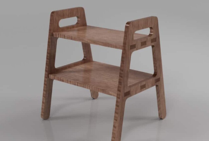 Intra απο ξύλο plywood 3mm-4mm πάχος – Ξύλινο σκαμπό βηματισμού 30x30 cm INTRAVECTRY-MY556662