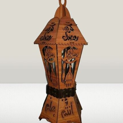 Intra απο ξύλο plywood 3mm-4mm πάχος – Φωτιστικό ξύλο φαναριού για διακόσμηση Ραμαζάνι σε αραβικό στυλ 40x45 cm INTRAVECTRY-MY557183