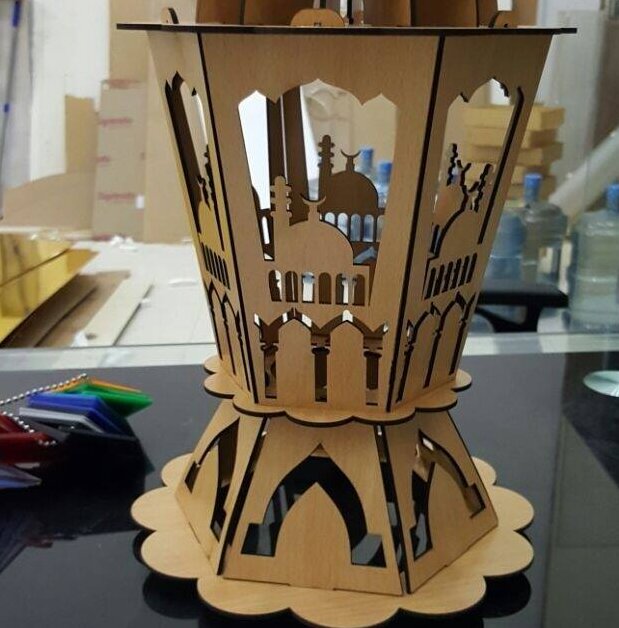 Intra απο ξύλο plywood 3mm-4mm πάχος – Ξύλινη Φανούρα Φαναριού Ραμαζάνι 50x60 cm INTRAVECTRY-MY557192