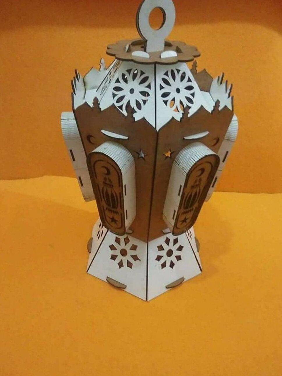 Intra απο ξύλο plywood 3mm-4mm πάχος – Ραμαζάνι Φανού Ξύλινο Φωτιστικό Νυχτερινό Φωτιστικό Επιτραπέζιο Φωτιστικό 40x45 cm INTRAVECTRY-MY557194