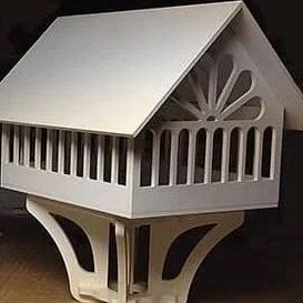 Intra απο ξύλο plywood 3mm-4mm πάχος – ξύλο Σχεδίου Σπίτι για Πουλιά Κήπου 25x30 cm INTRAVECTRY-MY557429