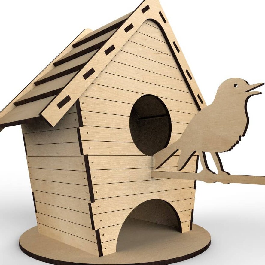 Intra απο ξύλο plywood 3mm-4mm πάχος – Φακελάκι τσαγιού με ξύλο πουλιών 50x60 cm INTRAVECTRY-MY557736