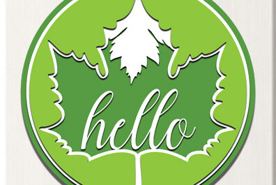 Σετ των 2 Intra απο ξύλο plywood 3mm-4mm πάχος – Καλωσόρισμα Στρογγυλή πινακίδα Κρεμάστρα πόρτας Κοπή λέιζερ Δίασταση  20x20 cm INTRAFABR-61265076