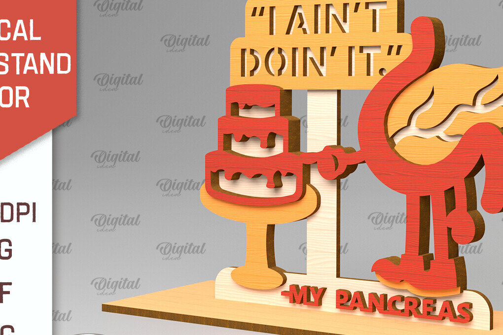 Σετ των 2 Intra απο ξύλο plywood 3mm-4mm πάχος – Κοπή λέιζερ με βάση ιατρικής προειδοποίησης παγκρέατος Δίασταση  20x20 cm INTRAFABR-101382609