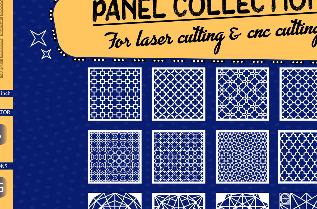 Σετ των 2 Intra απο ξύλο plywood 3mm-4mm πάχος – Συλλογή πάνελ Δίασταση  20x20 cm INTRAFABR-29636492