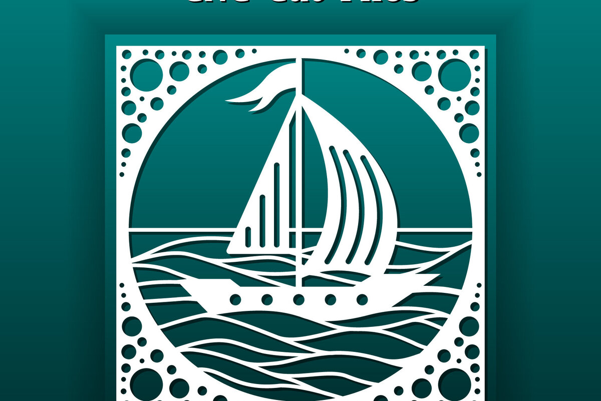 Intra απο ξύλο plywood 3mm-4mm πάχος – Panels Sea and Sail Boat Δίασταση  45x45 cm INTRAFABR-19141617